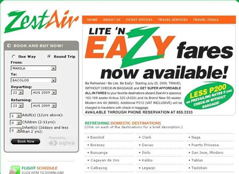 www.zest air.com|4 easy steps to book Zest Air flights online .